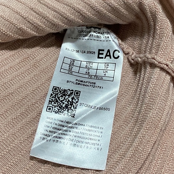 GUESS Knit Bodycon Dress, Pink, Extra Small - Picture 4 of 4